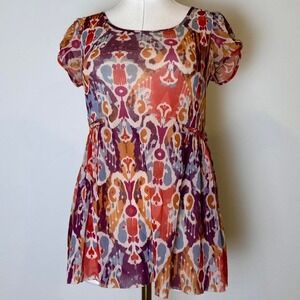 Y2K Micro Mesh Fairy Core Whimsy Semi Sheer Festival Boho XS